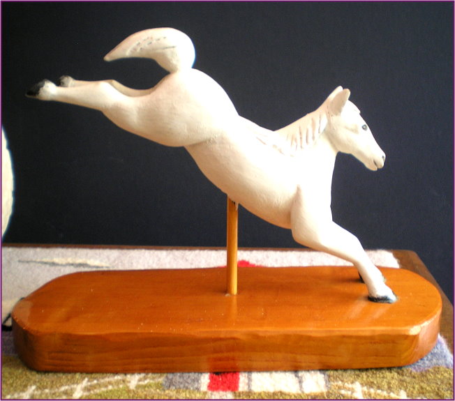Folk Art Horse Carving 3